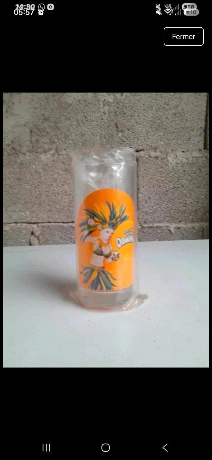 Verre Orangina neuf